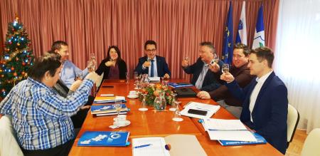 Župani pomurskega regijskega sveta Združenja občin Slovenije so se v ponedeljek, 7.1.2019 srečali na Razkrižju na svoji konstitutivni seji 1